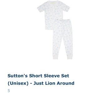 The Beaufort Bonnet Company Boys Short Sleeve PJs - Just Lion Around size 5